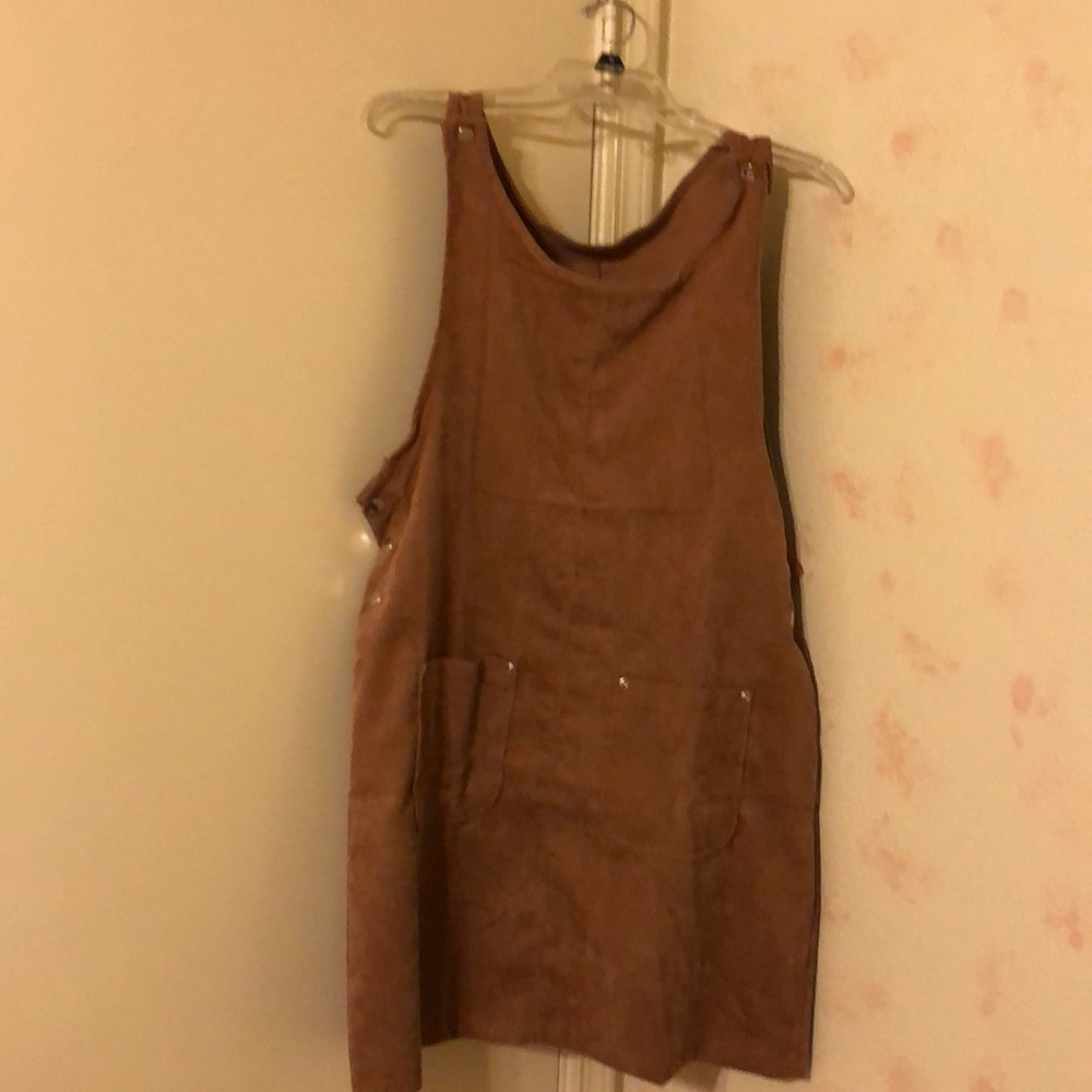 Corduroy overall dress
